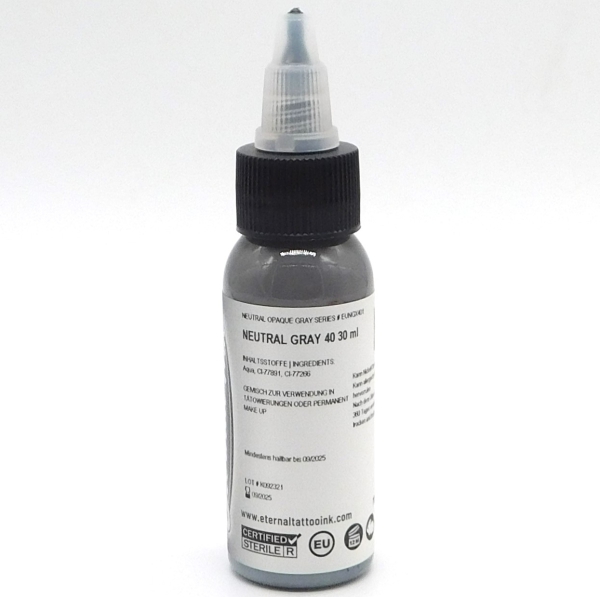 Eternal Ink Tattoofarbe - 40% Neutral Gray 30ml.